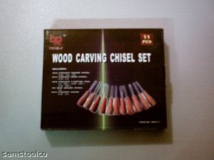 5-1/2" long 11 pc Wood Carving Chisel Set
