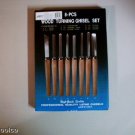 14" long  8 pc Wood Turning Chisel Set