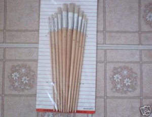 10 pcs artist paint brush - 3,4,5,6,7,8,9,10,11,12