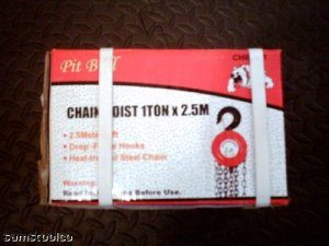 1 TON CHAIN HOIST x 2.5M