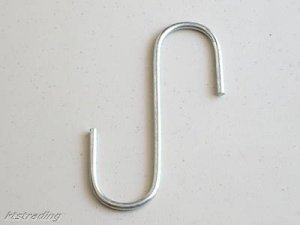 10pc "S" hooks - zinc coated