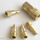 5pc Air Brass Fittings-universal COUPLER & CONNECTOR
