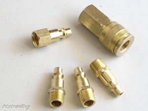 5pc Air Brass Fittings-universal COUPLER & CONNECTOR