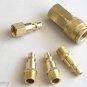 5pc Air Brass Fittings-universal COUPLER & CONNECTOR