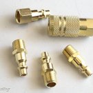 5pc Air Brass Fittings-COUPLER & CONNECTOR
