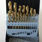 19 pcs titanium hss drill bit set