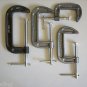 4 pc C-CLAMPS -- 3", 4", 5", 6"
