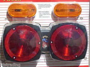 Trailer Light Kit - 2pc rear light, 2pc side light