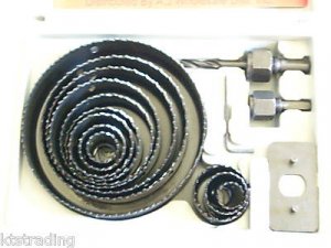 16 pcs hole saw kit