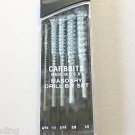 5 pcs carbbits masonry drill bit set
