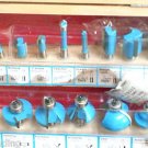 15pc Router Bits Set - 1/4" Bit