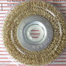 4 " Brass Wire Wheel Brush with 5/8" hole