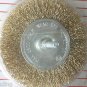 4 " Brass Wire Wheel Brush with 1/4" shaft