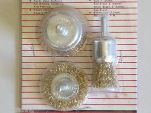 Brass Wire Wheel Brush Set