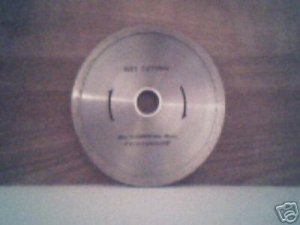 4"  wet cut diamond wheel blade