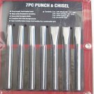 6" long 7 pcs Punch & Chisel
