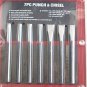 6" long 7 pcs Punch & Chisel