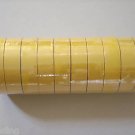 10 rolls of yellow color vinyl electric tape