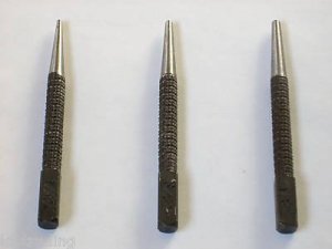 3 pc Nail Punch Set( 1/16" ,3/32",1/8" )