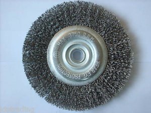 6 " Wire Wheel Brush with 1/2" hole