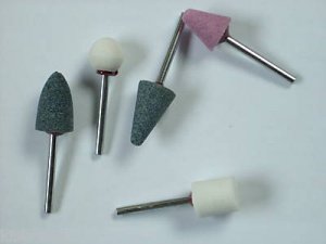 5 pc Mounted Stone - 1/4" shank
