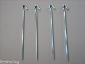 Tent Stakes Nail-Camping Backpack nails-4pc steel-12"