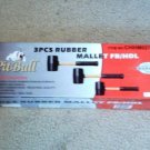 3 Pcs Rubber Mallet Fb/Hdl