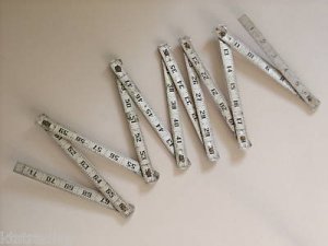 6' Folding Ruler - older ruler - twix - standard - made in usa