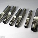 6 pc Hollow Punch Set (3/8" , 7/16" , 1/2" , 9/16" , 5/8" , 3/4" ) large sizes