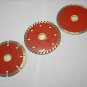 3pc 4" turbo dry wet diamond saw blade with 7/8",5/8" hole