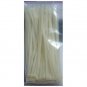 4" PLASTIC CABLE TIES - 100pc - 2.5mm wide - white