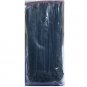 8" PLASTIC CABLE TIES - 200pc - 2.5mm - black tie