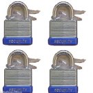 30 mm Padlock- 4 pc keyed alike - 1" padlocks