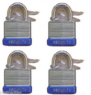 50 mm Padlock - 4 pc keyed alike - 2 " padlocks