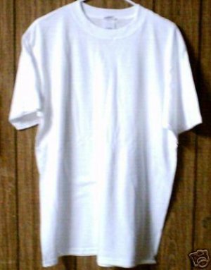 5 qty Large Size PLAIN WHITE T-SHIRTS