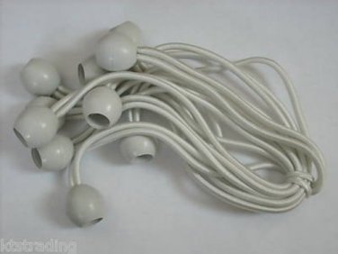 50pc Bunge Balls -- 6" long -- white
