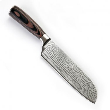 Chef Knife 7 inch Professional Santoku Kitchen Knives Stainless Steel Cooking Tool
