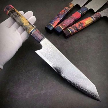 Chef Knife 8 inch Professional Kitchen Knives Stainless Steel Cooking Tools  Wood Handle