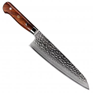Chef Knife 8 Inch Full Tang Japanese Gyuto Leather Sheath Free Shipping