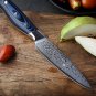 Utility Paring Knife Chef Fruit Utility Kitchen Knives Blue Handle