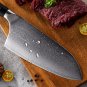 Damascus Cleaver Knife  Black Premium G10 Handle Kitchen Knives