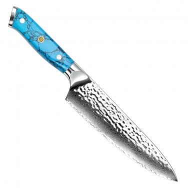 Chef knife Home Cooking Kitchen Tools Turquoise Handle