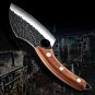 Hand Forged Chef Knife Leather Sheath Butcher Cleaver Kitchen Knife