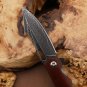 Hunting Knife Damascus Steel Folding Blade Tactical Outdoor Tool
