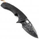 Hunting Knife Damascus VG10 Folding Blade Tactical Capming Tool