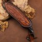 Hunting Knife Damascus Steel Feather Blade Multi functional Tool