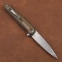 Portable Hunting Knife D2 Folding Blade Letter Opener Tactical Tool