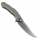 Hunting Knife D2 Folding Blade Titanium Alloy Handle Hunting Knife D2 Folding Blade Titanium Alloy Handle