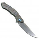 Pocket Knife D2 Steel Folding Blade Titanium Alloy Handle