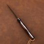 Hunting Knife Sandvik 14C28N Fixed Blade with Leather Scabbard
